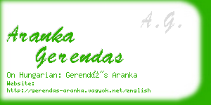 aranka gerendas business card